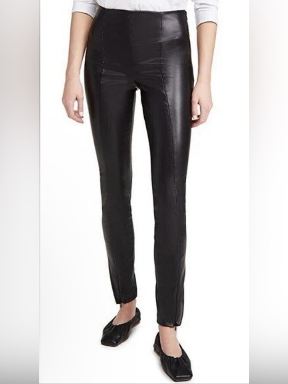 Good American Boss Faux Leather Pants